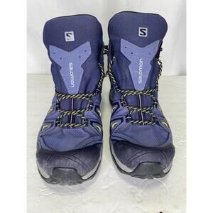 Salomon X Ultra Womens Sz 9.5 Hiking Boots Gore-Tex Trail Shoes Sneaker Blue
